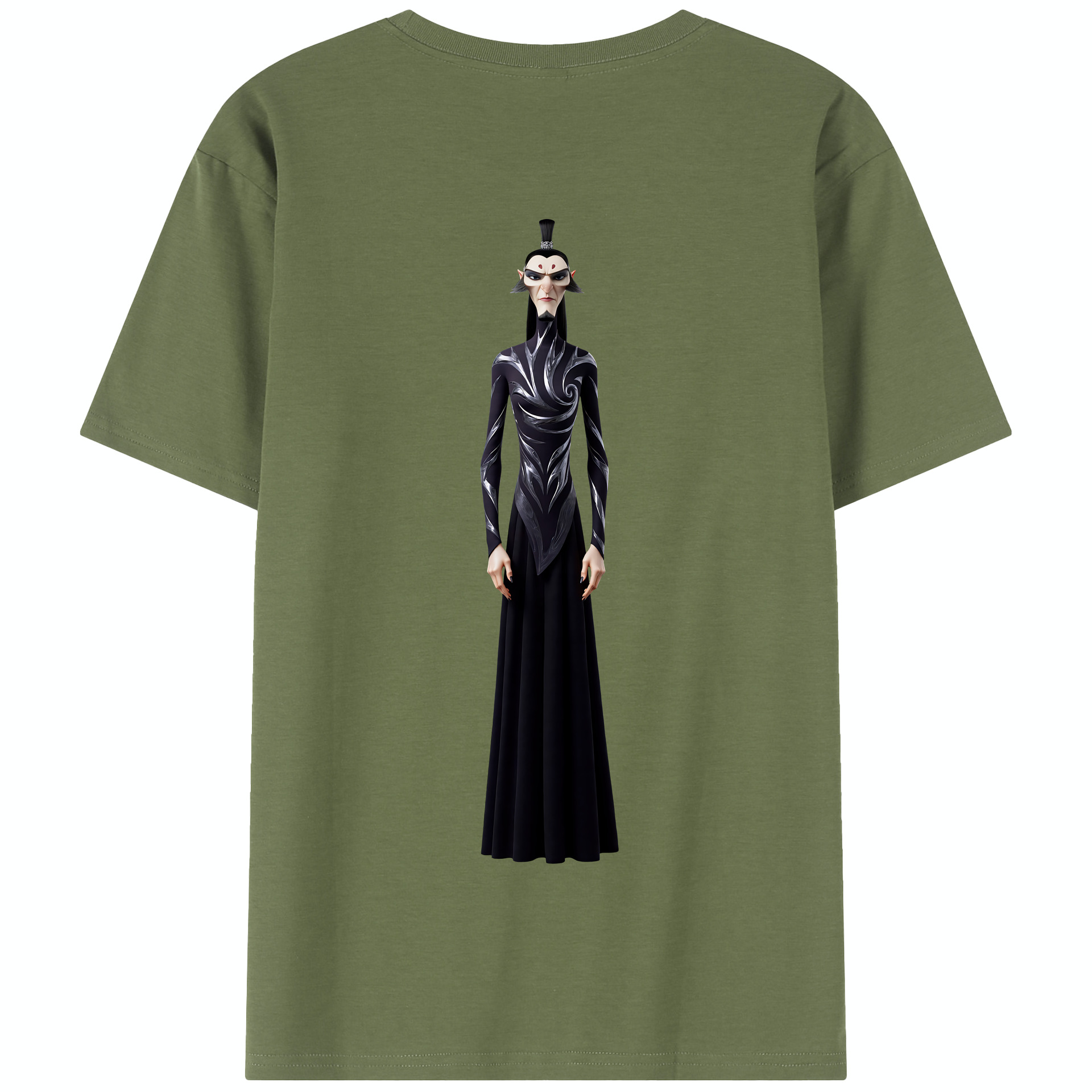 （画像用） Ne Zha 2 ナタ 魔童の大暴れ 綿100％半袖Tシャツ（背面プリント）
